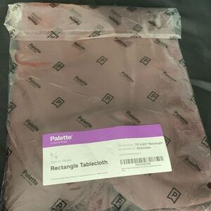 120”x 70” Rectangle Tablecloth by Gee Di Moda in chocolate color/polyester